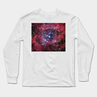 Rosette nebula (NGC 2244) (R560/0421) Long Sleeve T-Shirt